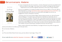 article 70 ans de Paola Cahiers de la semaine