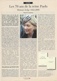 article 70 ans de Paola Cahiers de la semaine