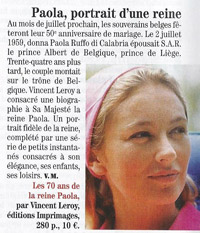 article 70 ans de Paola Point de vue